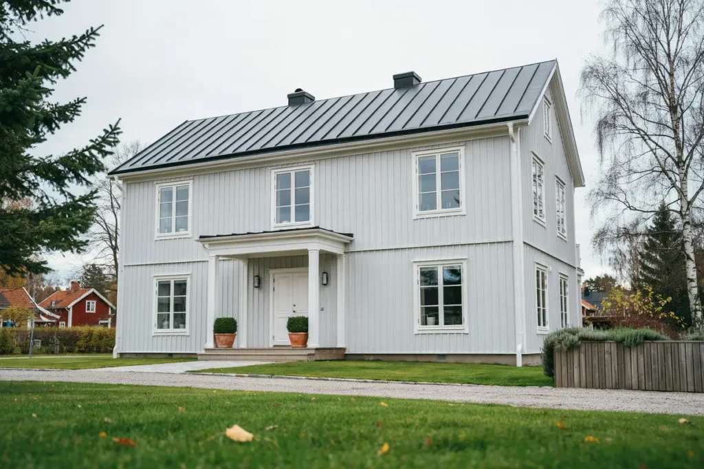 fasadrenovering och f nsterbyte p villa i norrt lje